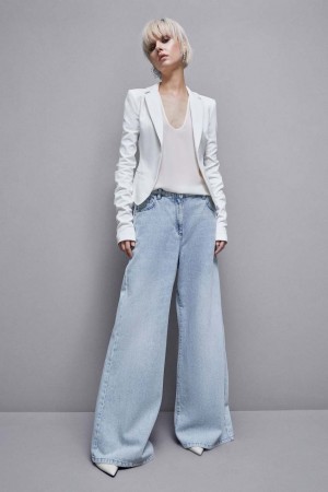 Patrizia Pepe 1-button Jacket Bianche | 86DMKLOIE