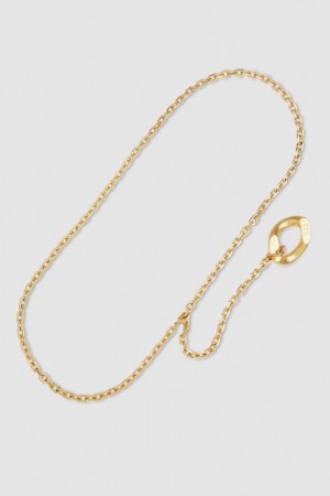 Patrizia Pepe Adjustable Chain Belt Oro | 96JLDBVSH