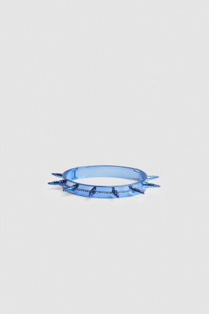 Patrizia Pepe Brass And Glass Bracelet Blu | 94UYJNBXF