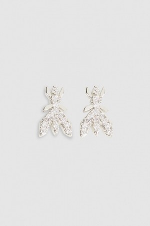 Patrizia Pepe Brass Earrings Argento | 17AKWJEYV