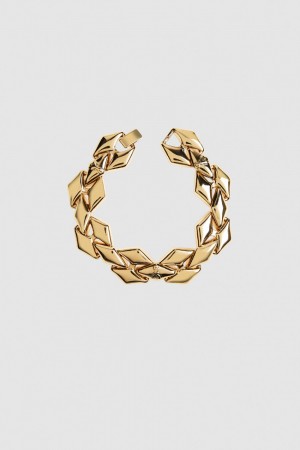 Patrizia Pepe Brass Link Bracelet Oro | 23QHLGKYI