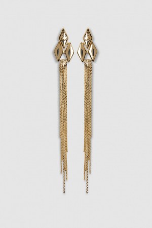 Patrizia Pepe Brass Pendant Earrings Oro | 62AXTKJMI
