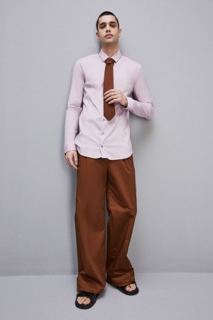 Patrizia Pepe Cotton Poplin Shirt Viola | 39WFGTXRZ