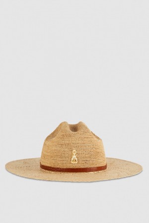 Patrizia Pepe Cowboy Hat With Leather Strap Bianche | 65BVJOGTF