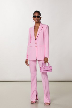 Patrizia Pepe Crepe Blazer Jacket Rosa | 82JHSZMKD