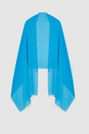 Patrizia Pepe Crepe Stole Blu Chiaro | 59WUNYTGE