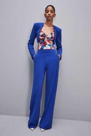 Patrizia Pepe Cut-out Top With Straps In Viscose Satin Colorate | 75DJCSMZP
