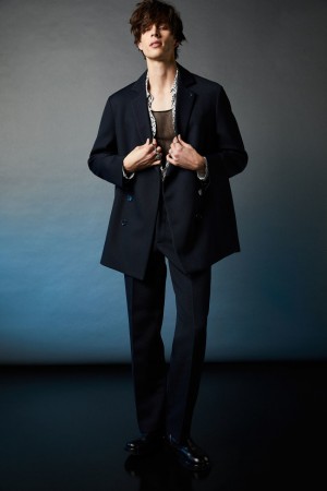 Patrizia Pepe Double-breasted Padded Coat Blu | 24UQFMLOA