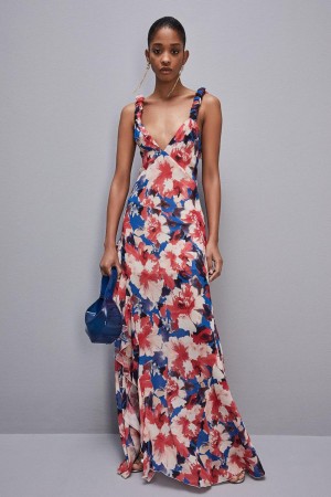 Patrizia Pepe Dress With Matching Viscose Crepon Sash Colorate | 39UKTSIEM