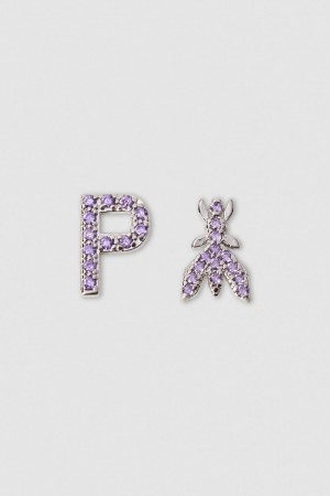 Patrizia Pepe Earrings With Rhinestones Rosa | 15EYQARMI
