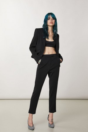 Patrizia Pepe Essential Cigarette Pants Nere | 85SFNHWAP