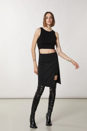 Patrizia Pepe Essential Crepe Pencil Skirt Nere | 74RKCXVOB