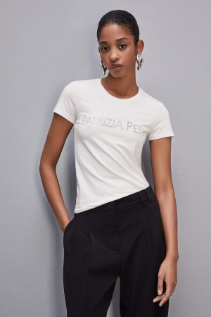 Patrizia Pepe Essential T-shirt Bianche | 25HFZWPMV