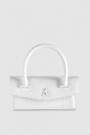 Patrizia Pepe Fly Bamby Croco Bianche | 05ZAUHSJI