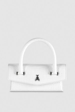 Patrizia Pepe Fly Bamby Croco Bianche | 73VOTHPQZ