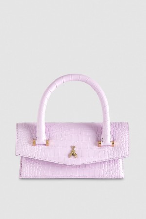 Patrizia Pepe Fly Bamby Croco Viola | 48LYDHGKM