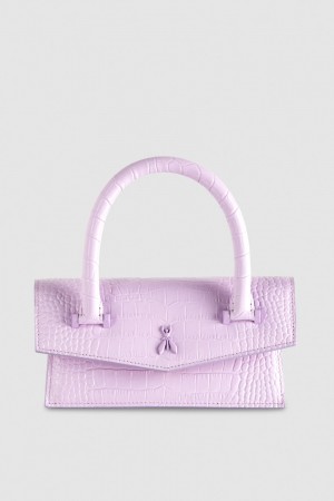 Patrizia Pepe Fly Bamby Croco Viola | 65KTWGHJS