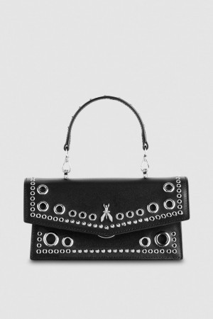 Patrizia Pepe Fly Bamby Eyelet Bag Nere | 84MTXUPNW