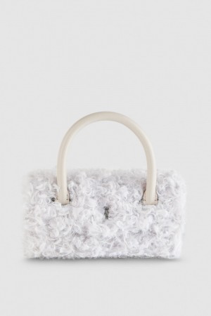 Patrizia Pepe Fly Bamby Fluffy Bag Bianche | 27MPANXTR