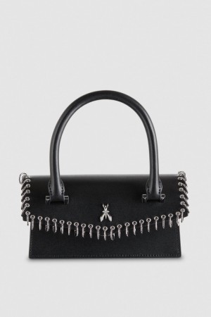 Patrizia Pepe Fly Bamby Piercing Shoulder Bag Nere | 80TDSGFJP