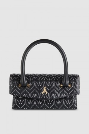 Patrizia Pepe Fly Bamby Quilted Leather Bag Nere | 85FTWBLMR