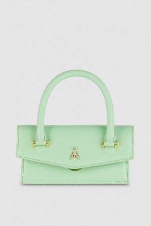Patrizia Pepe Fly Bamby Shoulder Bag With Handles Verdi | 69CWTXJVH