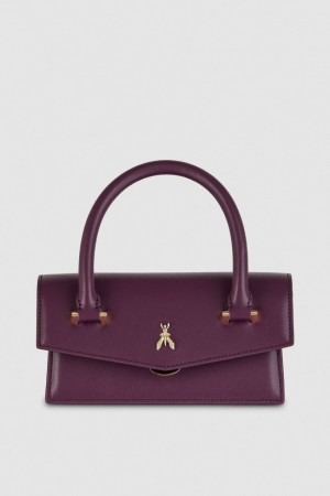Patrizia Pepe Fly Bamby Shoulder Bag With Handles Viola | 79SUPJRNC