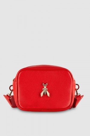 Patrizia Pepe Fly Camera Leather Shoulder Bag Rosse | 72HTCABPO