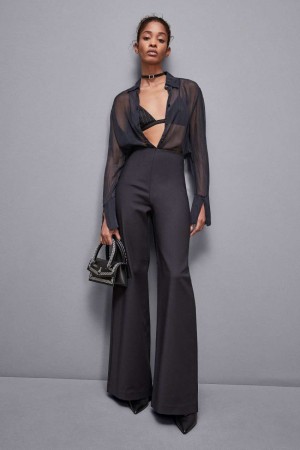 Patrizia Pepe High-waisted Palazzo Pants Nere | 25QDWPMOI