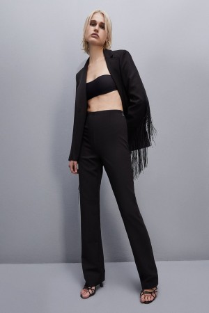 Patrizia Pepe High-waisted Slim Pants Nere | 81OVWRTEU