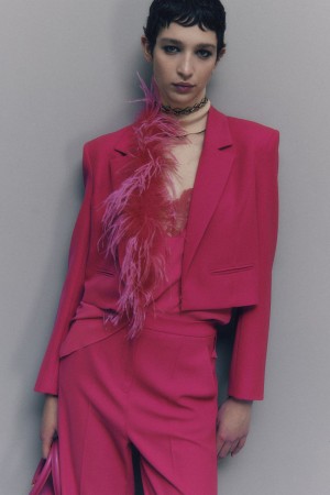 Patrizia Pepe Jacket In Stretch Fabric Rosa | 84DHRZXEK