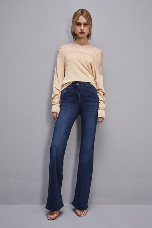 Patrizia Pepe Jeans Jeggings Flare Blu | 12UVGSCDE