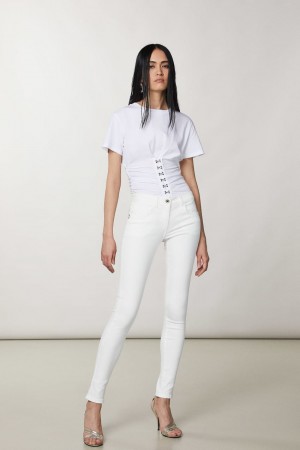 Patrizia Pepe Jeggings Bianche | 25LZUGQPB