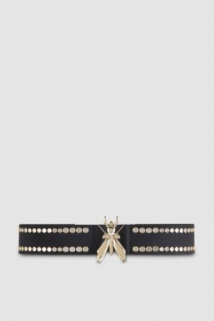 Patrizia Pepe Jersey High-waisted Belt Nere | 41PJZFTWU