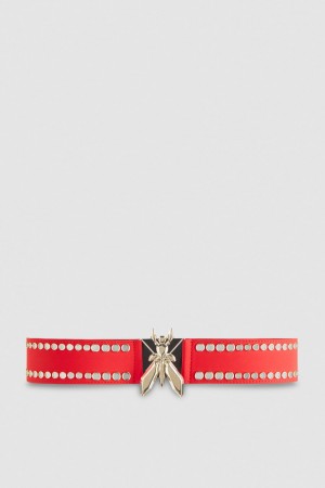 Patrizia Pepe Jersey High-waisted Belt Rosse | 51RFTMNJX