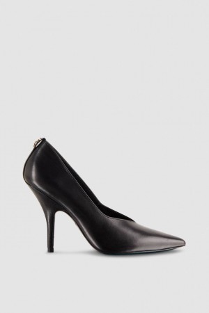Patrizia Pepe Leather Pumps With Leather Sole Nere | 12PSDJECU