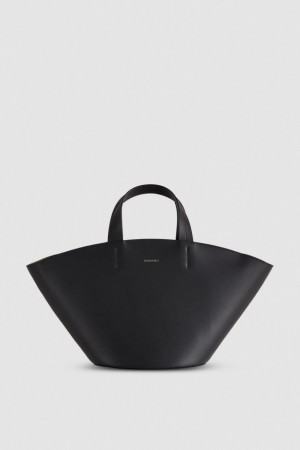 Patrizia Pepe Leather Shopper Nere | 18PMJERQT