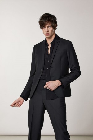 Patrizia Pepe Lined Cool Wool Blazer Nere | 72JZBROGU