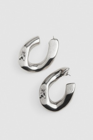 Patrizia Pepe Metal Earrings Argento | 84AXQBWJM