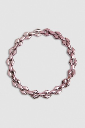 Patrizia Pepe Necklace With Personalized Links And Micro Fly Rosa | 68NYOAFZX