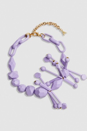 Patrizia Pepe Necklace With Techno Pop Fly Appliqué Rosa | 07GCXBHAU