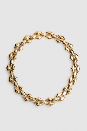 Patrizia Pepe New Chain Brass Necklace Oro | 67WEZRNAY