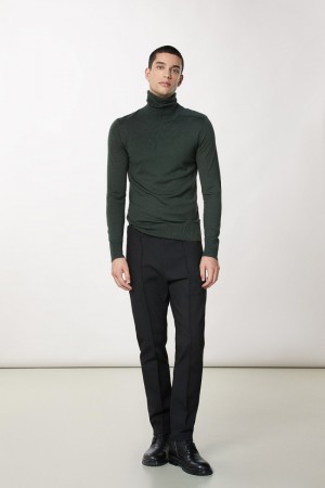 Patrizia Pepe Pure Wool Turtleneck Sweater Verdi | 84TIPLRNO
