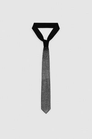 Patrizia Pepe Rhinestone Tie Nere | 04IAUNXSZ