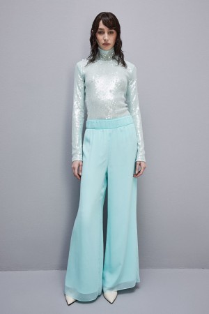 Patrizia Pepe Sequined Body Shirt Verdi | 51RPVMJLS