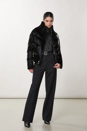 Patrizia Pepe Short Padded Down Jacket Nere | 98BSQREGY
