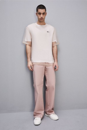 Patrizia Pepe Short Sleeve Jersey T-shirt Bianche | 57NGBYZDI