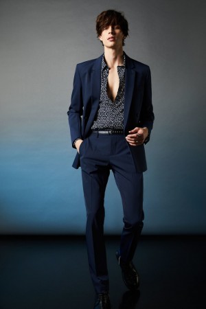 Patrizia Pepe Slim Gabardine Pants Blu | 95IZNPLAR