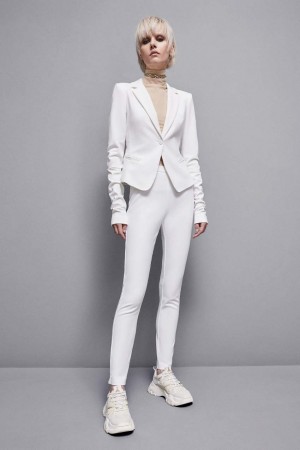 Patrizia Pepe Slim Pants Bianche | 47SYOEJQH
