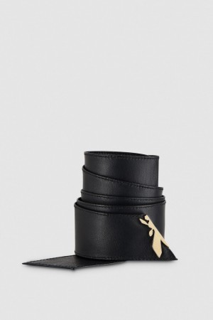 Patrizia Pepe Soft High-waist Belt Nere | 06YJZKQBO